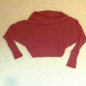 Free People waffle dropped sleeve top